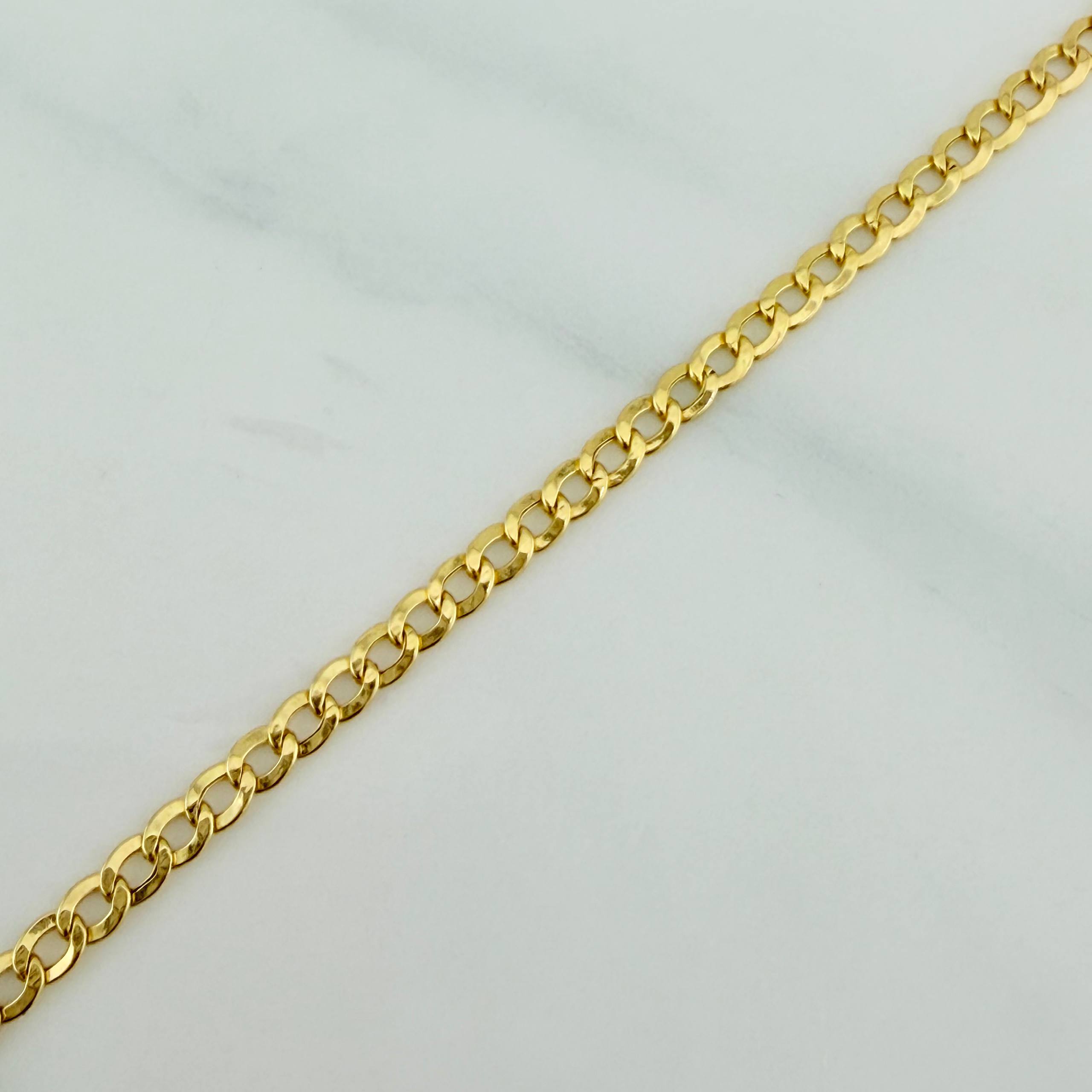 Pulso Cubana 1.25 g / 7 1/2 in / 2.42 mm Oro Amarillo 18K