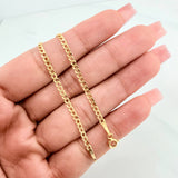 Pulso Cubana 1.25 g / 7 1/2 in / 2.42 mm Oro Amarillo 18K