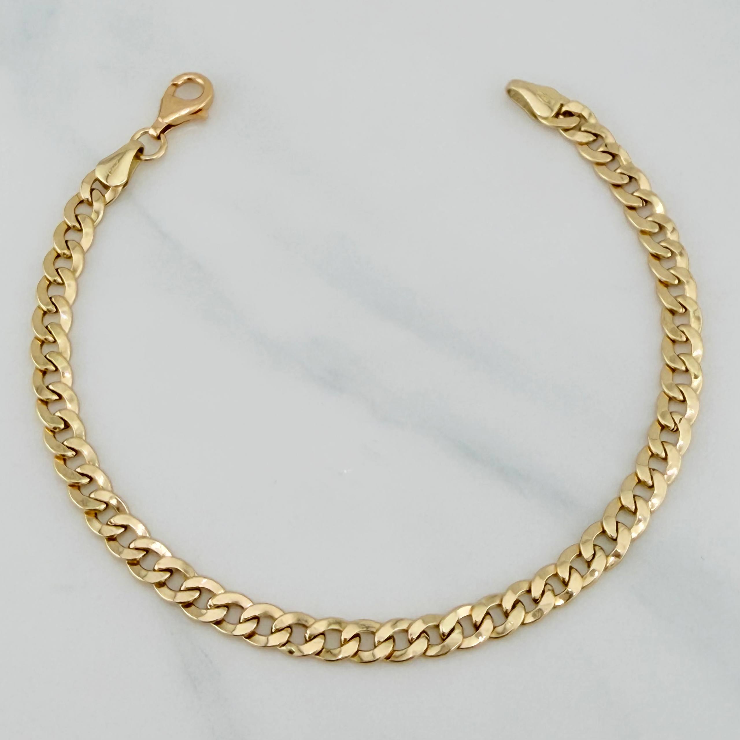 Pulso Cubana 5.7 g / 7 3/4 in / 4.84 mm Oro Amarillo 18K