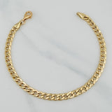 Pulso Cubana 5.7 g / 7 3/4 in / 4.84 mm Oro Amarillo 18K
