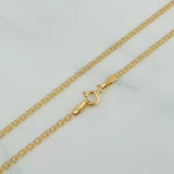 Cadena China 2.25 g / 19 3/4 in / 1.6 mm Oro Amarillo 18K