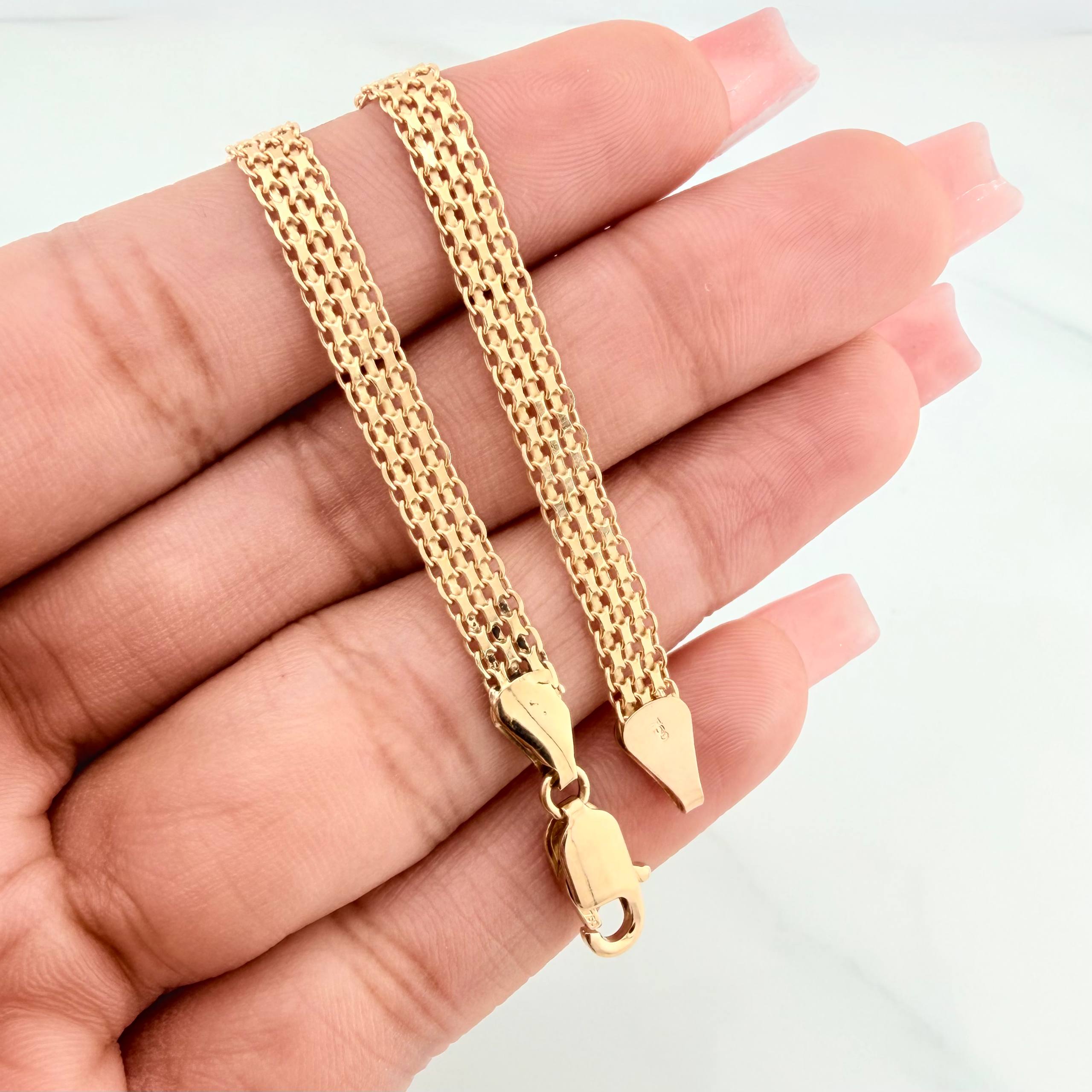 Pulso China 6.95 g / 8 in / 5 mm Oro Amarillo 18K