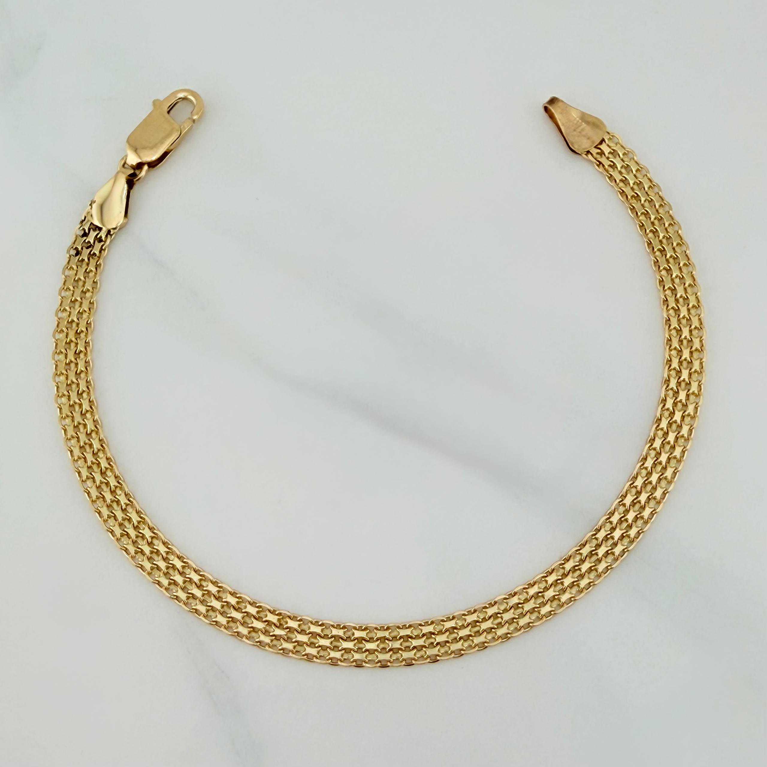 Pulso China 6.95 g / 8 in / 5 mm Oro Amarillo 18K