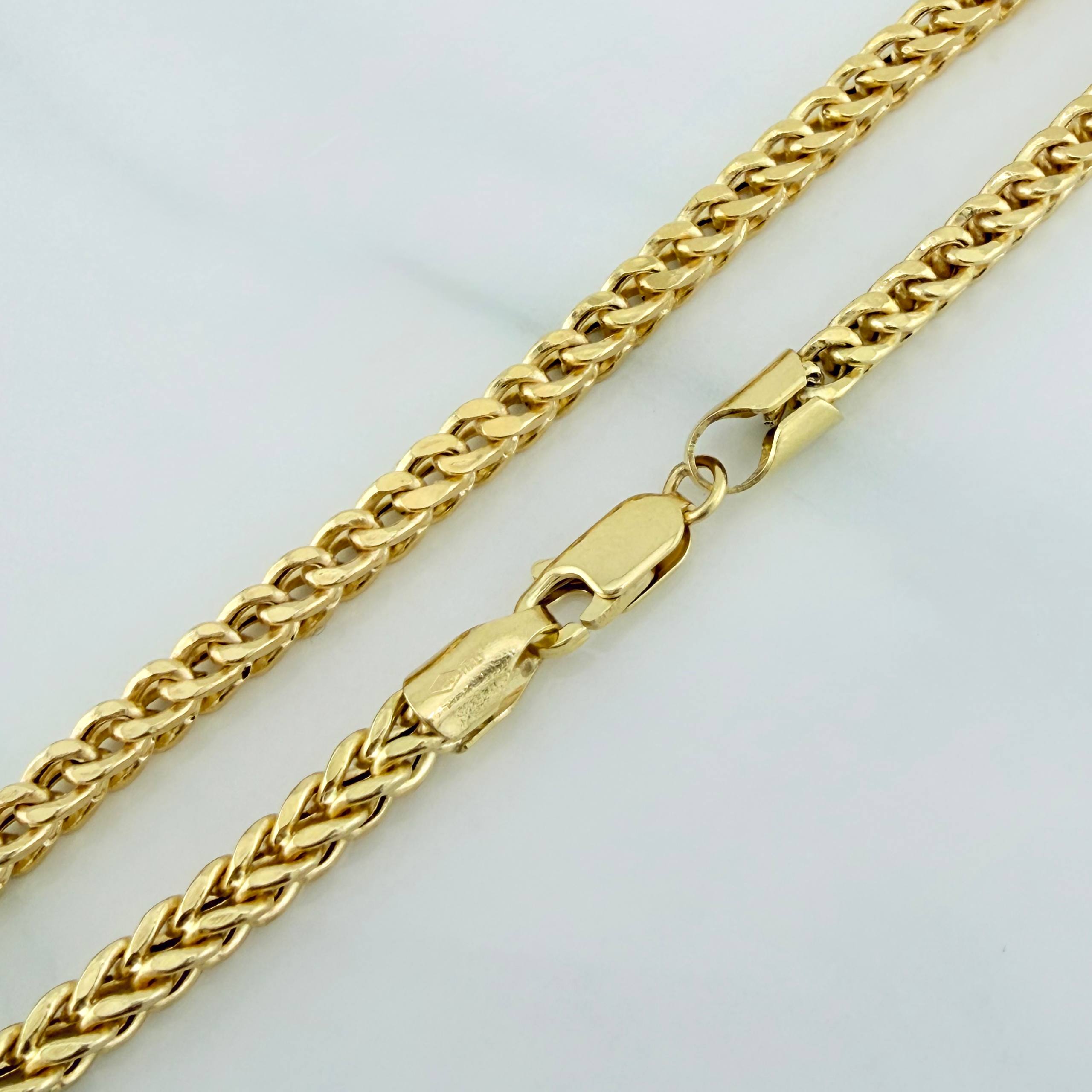 Cadena Franco 24.25 g / 23 3/4 in / 3.37 mm Oro Amarillo 18K