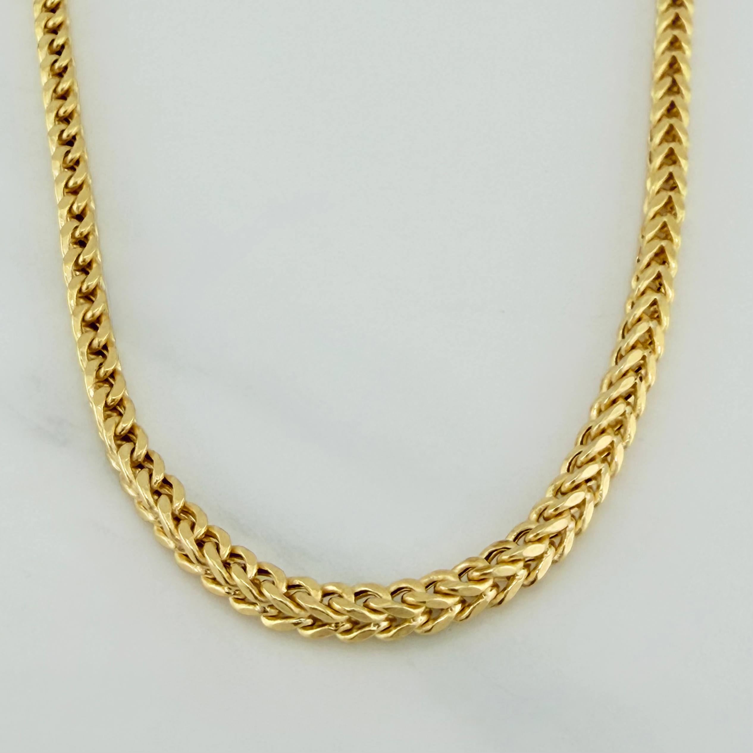 Cadena Franco 24.25 g / 23 3/4 in / 3.37 mm Oro Amarillo 18K