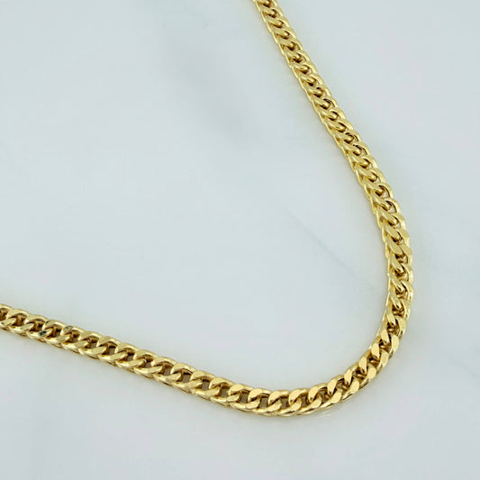Cadena Franco 24.25 g / 23 3/4 in / 3.37 mm Oro Amarillo 18K