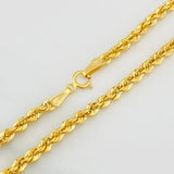 Cadena Lazo 3.5 g / 15 3/4 in / 2.68 mm Oro Amarillo 18K