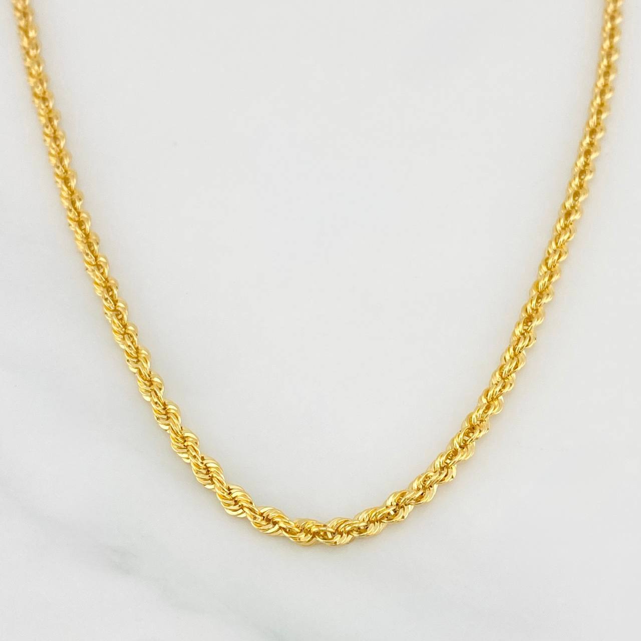Cadena Lazo 3.5 g / 15 3/4 in / 2.68 mm Oro Amarillo 18K