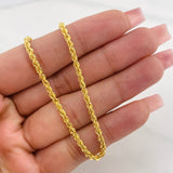 Cadena Lazo 3.5 g / 15 3/4 in / 2.68 mm Oro Amarillo 18K