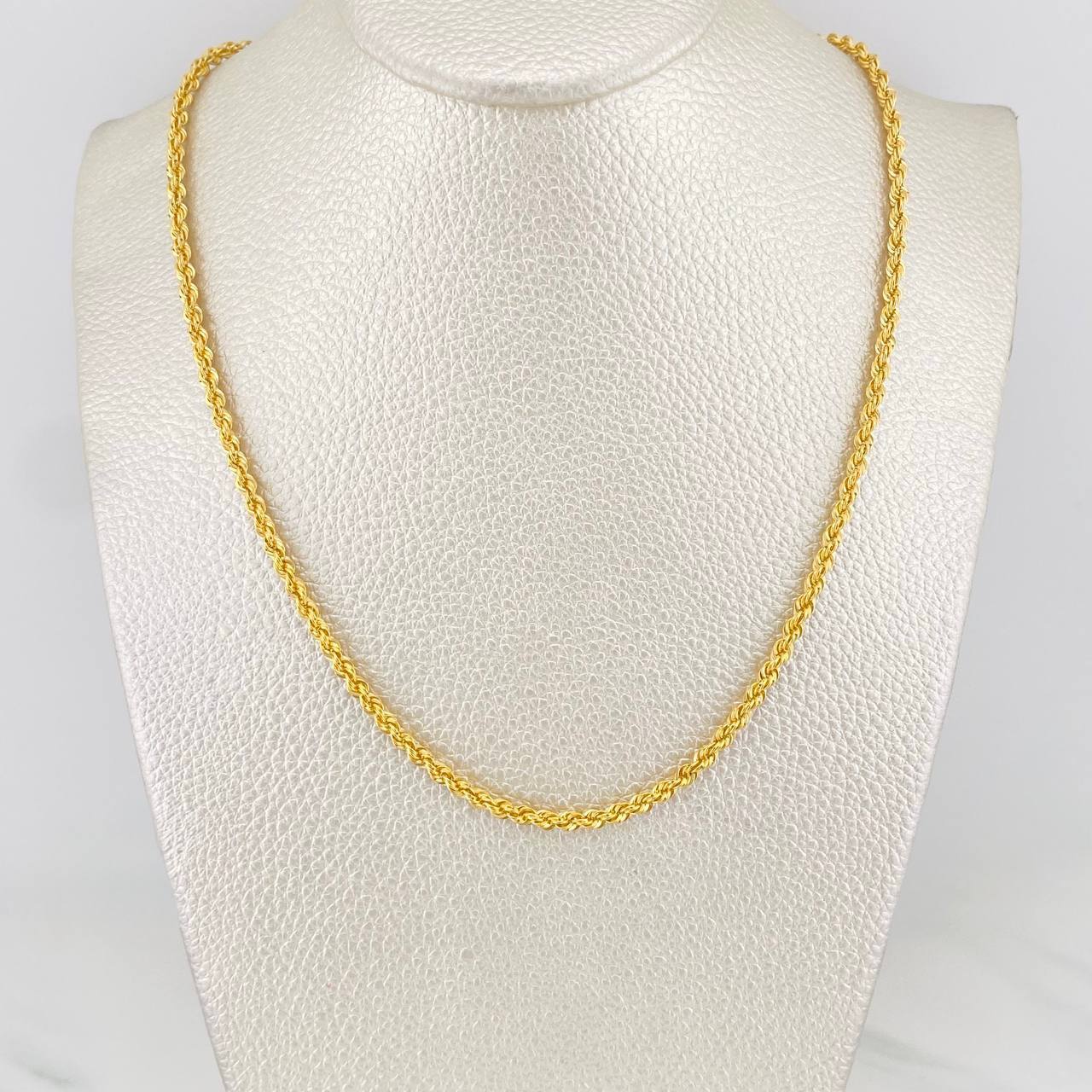 Cadena Lazo 3.5 g / 15 3/4 in / 2.68 mm Oro Amarillo 18K