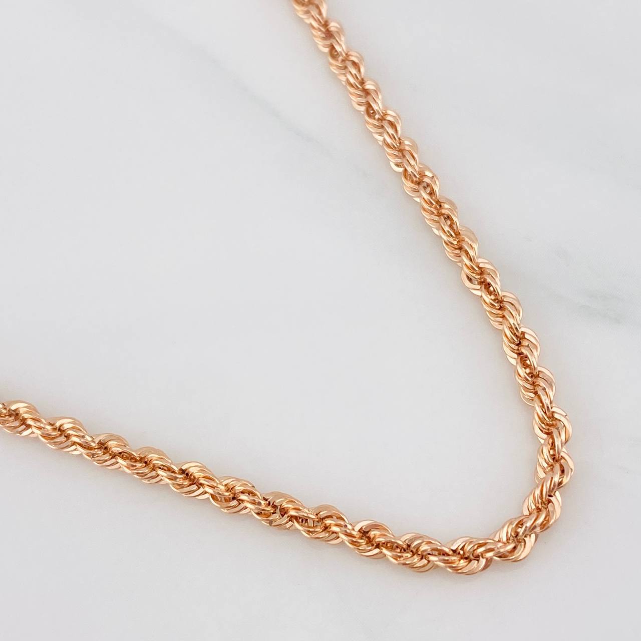 Cadena Lazo 5.1 g / 23 3/4 in / 2.67 mm Oro Rosa 18K
