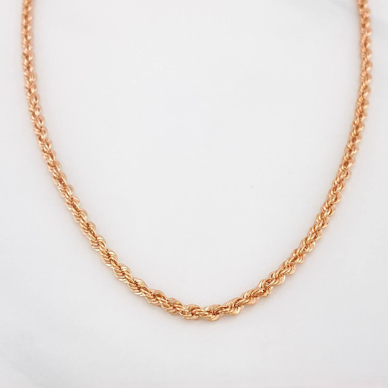 Cadena Lazo 5.1 g / 23 3/4 in / 2.67 mm Oro Rosa 18K