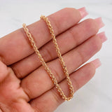 Cadena Lazo 5.1 g / 23 3/4 in / 2.67 mm Oro Rosa 18K