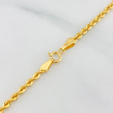 Cadena Lazo 2.8 g / 19 3/4 in / 2.14 mm Oro Amarillo 18K