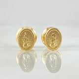 Virgin Guadalupe Stud Earrings 0.55gr / 18K Gold *