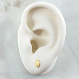 Virgin Guadalupe Stud Earrings 0.55gr / 18K Gold *