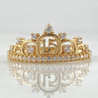 Crown Ring 15s 2.35gr / Size 8 1/2 / 18K Gold