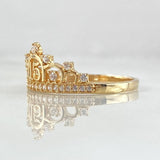 Crown Ring 15s 2.1gr / Size 8 / 18K Gold