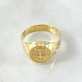 Rhombic Compass Ring 2.65gr / Size 11 3/4 / 18K Gold