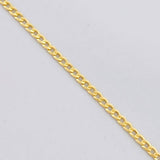 Cadena Cubana 4.85g / 24 in / 1.9mm Oro Amarillo 18K