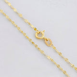 Cadena Flor Espejo 0.95g / 18 in / 1.6mm Oro Amarillo 18K