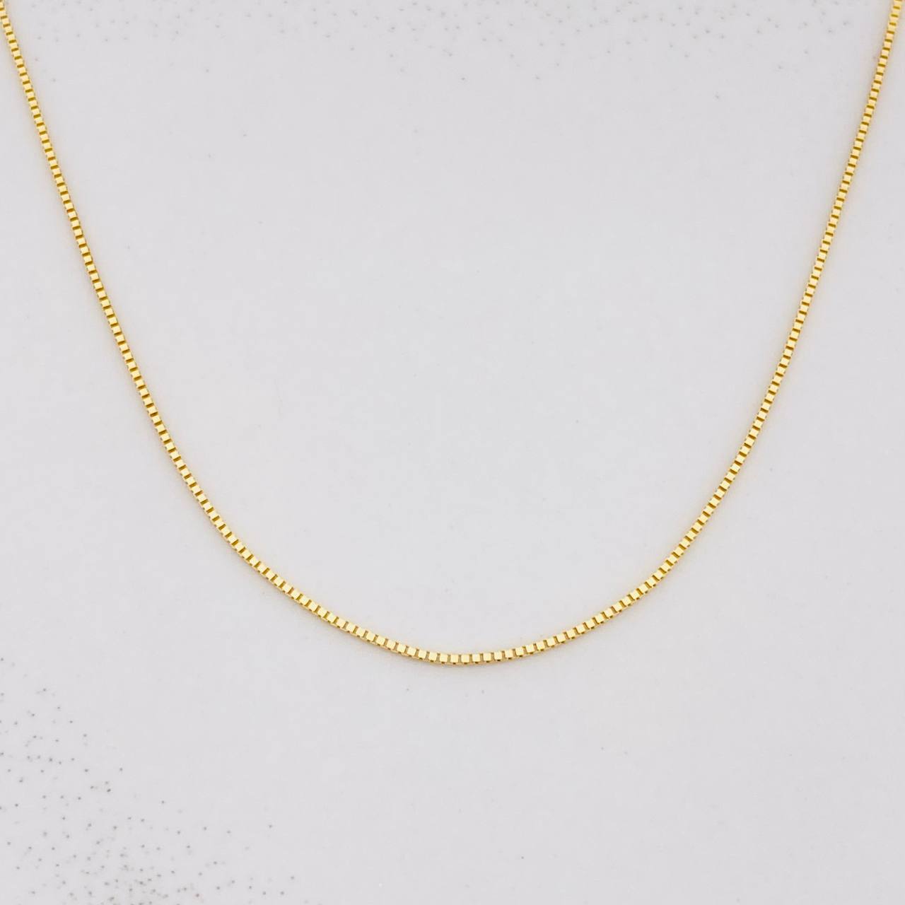 Cadena Veneciana 1.15g / 20 in / 0.9mm Oro Amarillo 18K