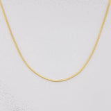 Cadena Veneciana 1.15g / 20 in / 0.9mm Oro Amarillo 18K