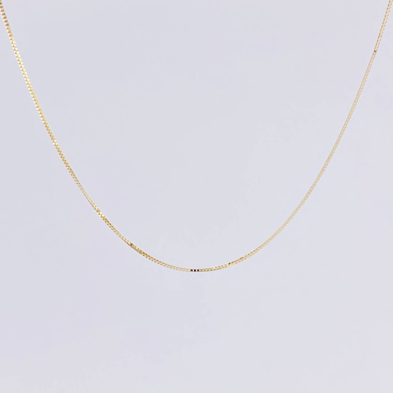 Cadena Veneciana 1.15g / 20 in / 0.9mm Oro Amarillo 18K
