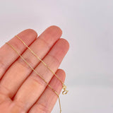 Cadena Veneciana 1.15g / 20 in / 0.9mm Oro Amarillo 18K
