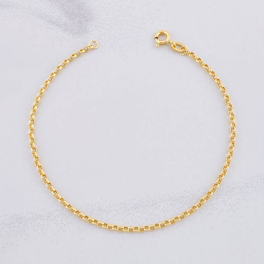 Rolo Bracelet 0.95g / 7 in / 1.9mm Yellow Gold 18K