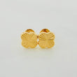 Topos Trébol Diamantados 0.9 g / in / 7.28 mm Oro Amarillo 18K