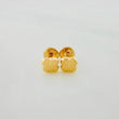 Topos Trébol Diamantados 0.6 g / in / 5.28 mm Oro Amarillo 18K