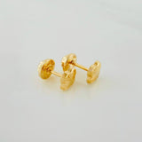 Topos Trébol Diamantados 0.6 g / in / 5.28 mm Oro Amarillo 18K