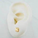 Topos Trébol Diamantados 0.6 g / in / 5.28 mm Oro Amarillo 18K
