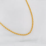 Rope Chain 3.2 g / 24 in / 2.1 mm 18K Yellow Gold