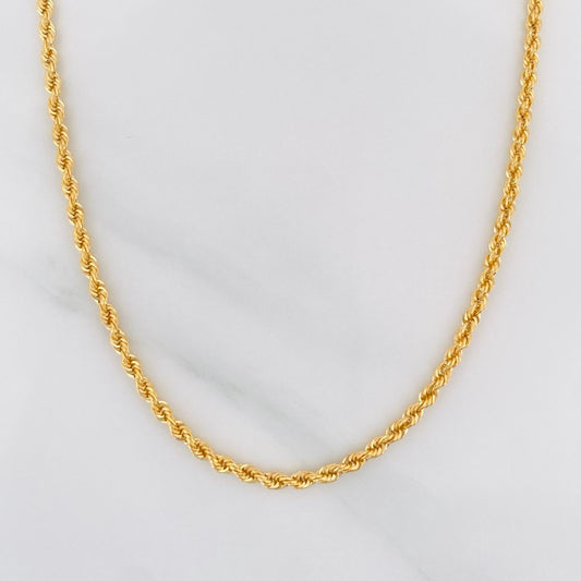 Cadena Lazo 3.2 g / 24 in / 2.1 mm Oro Amarillo 18K
