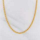Rope Chain 3.2 g / 24 in / 2.1 mm 18K Yellow Gold