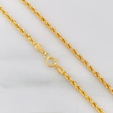 Rope Chain 3.2 g / 24 in / 2.1 mm 18K Yellow Gold