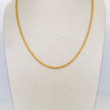 Rope Chain 3.2 g / 24 in / 2.1 mm 18K Yellow Gold
