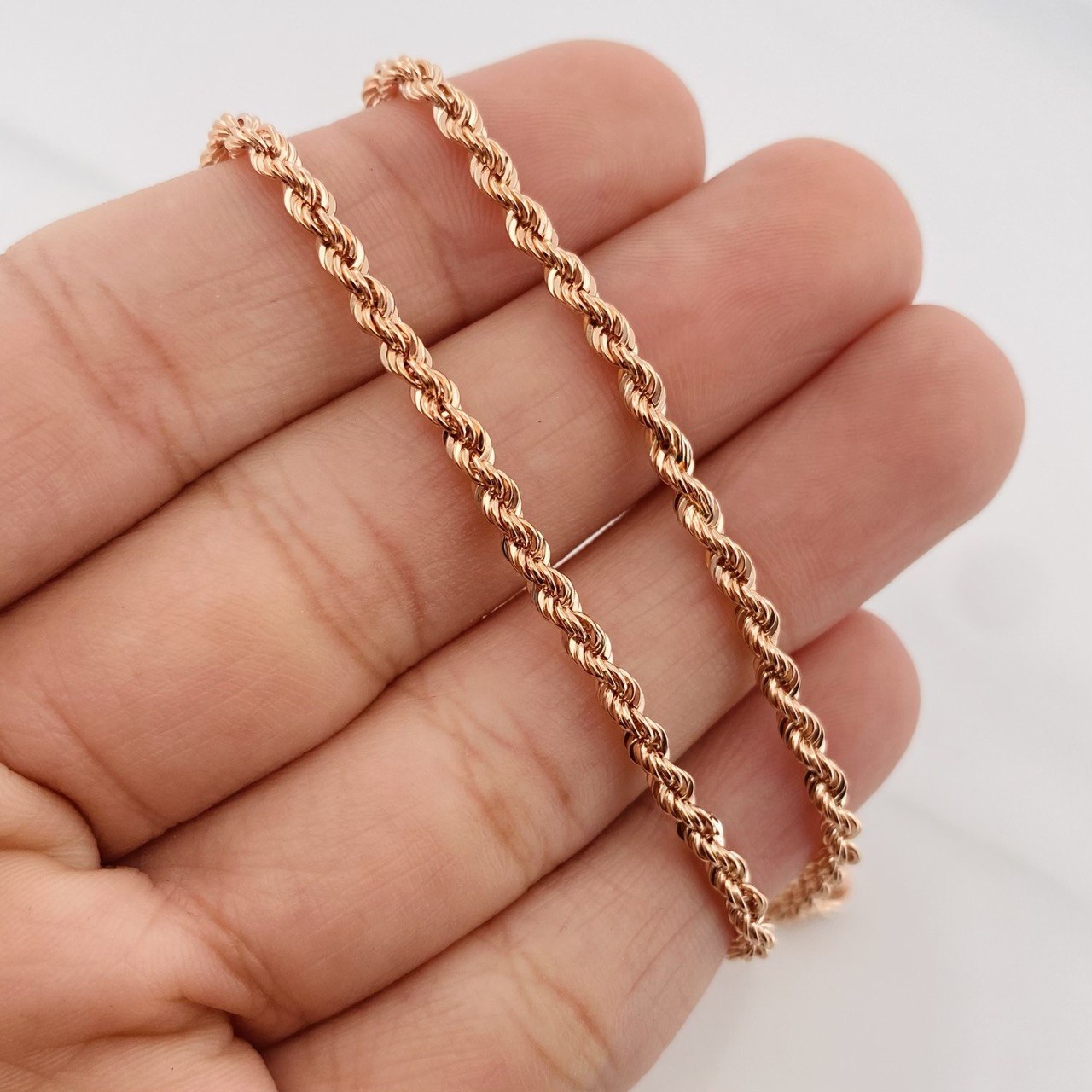 Cadena Lazo 5.1 g / 23 3/4 in / 2.65 mm Oro Rosa 18K