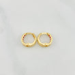 Candongas Carril 1 g / 1/2 in Oro Amarillo 18K
