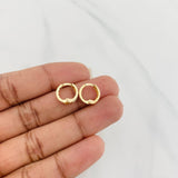 Candongas Carril 1 g / 1/2 in Oro Amarillo 18K