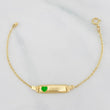 Classic Link Baby Bracelet Heart Plate 1.45 g / 5 3/4 in / 1.52 mm 18K Yellow Gold