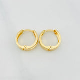 Candongas Carril 1.4 g / 1/2 in Oro Amarillo 18K
