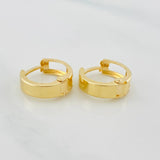Candongas Carril 1.4 g / 1/2 in Oro Amarillo 18K