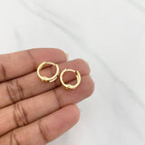 Candongas Carril 1.4 g / 1/2 in Oro Amarillo 18K