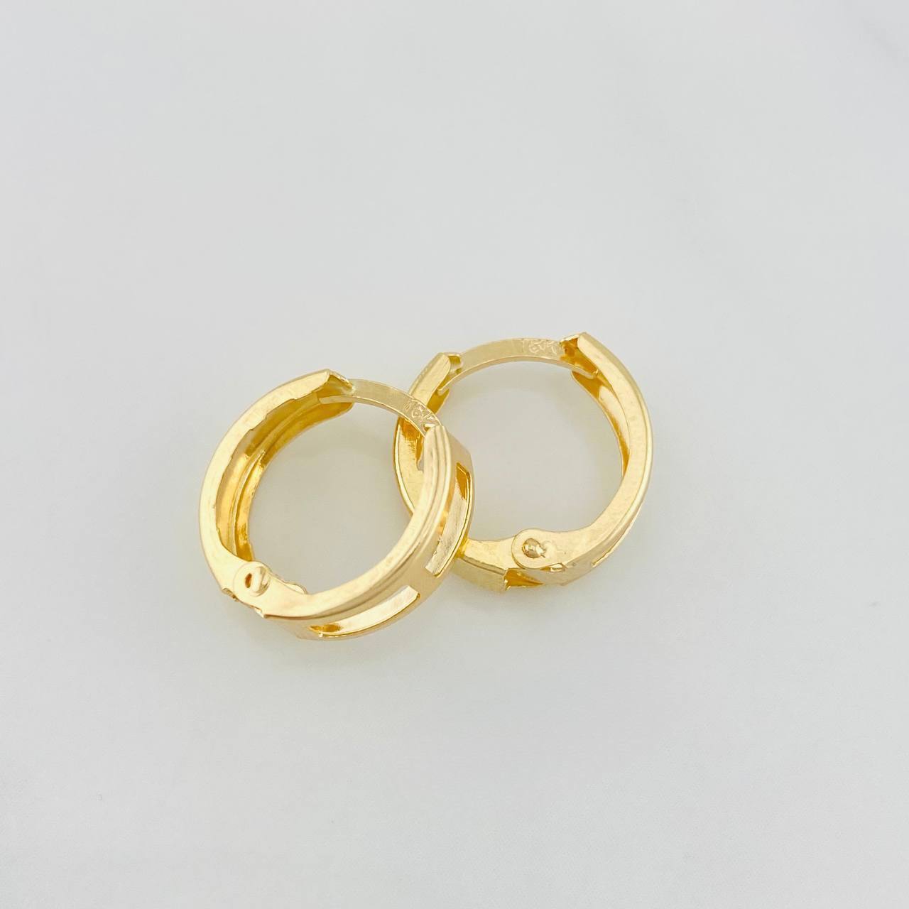 Candongas Carril 1.4 g / 1/2 in Oro Amarillo 18K