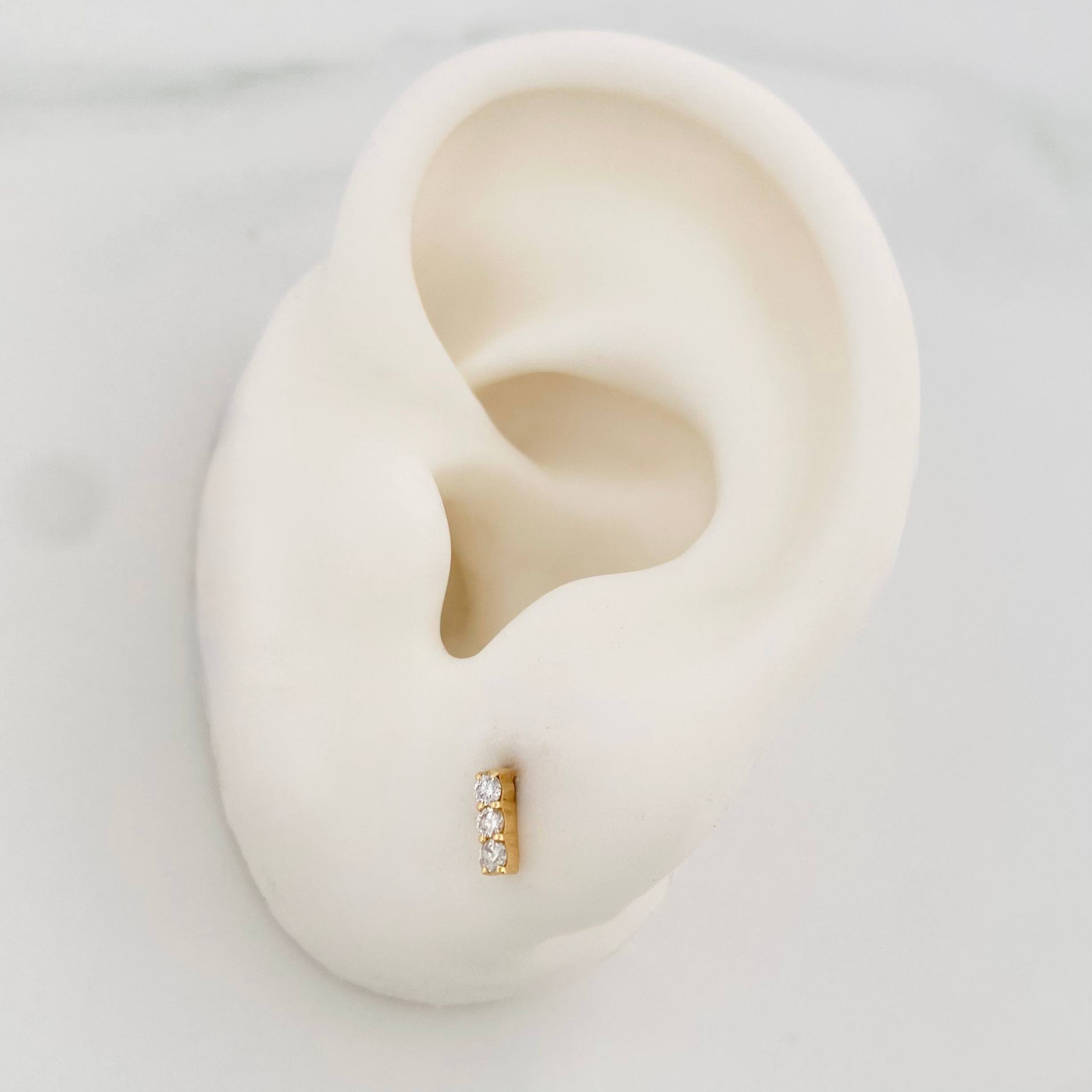 Topos Semaforo Diamantes 13 Pts 0.7 g / in / 5.6 mm Oro Amarillo 18K