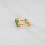 Topos Redondo Esmeraldas 49 Pts 0.95 g / in / 3.9 mm Oro Amarillo 18K