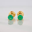 Topos Garra esmeralda 0.23pts Esmeralda 1pts 0.7g / in / 3.12mm Oro Amarillo 18K